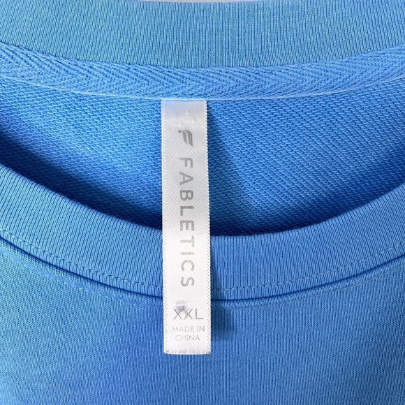 FABLETICS Terry Short Sleeve Mini Dress in Island Escape Blue Women's Size XXL - Picture 8 of 15